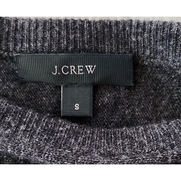 J CREW Lace-Trimmed Gray Sweater - Picture 2 of 6